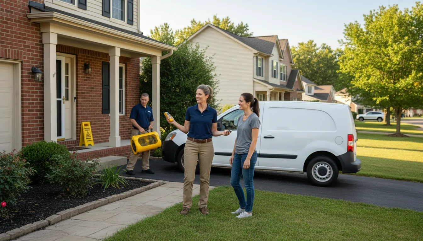Water restoration image for Dehumidification And Cleanup Services in Bridgeport, NJ